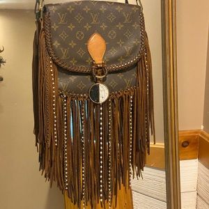 Louis Vuitton fringe vintage swag boho